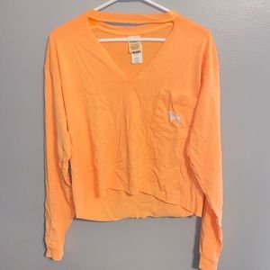 Womens VS PINK long sleeve crop